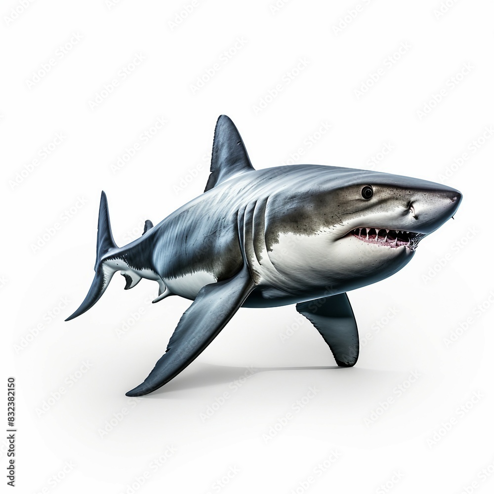 Fototapeta premium great shark isolated