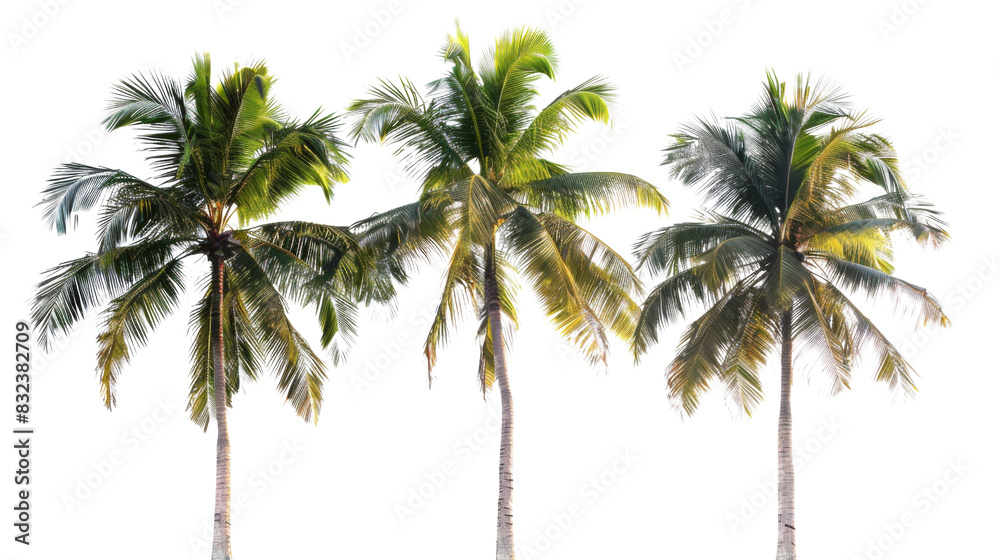 Obraz premium Palm trees, set