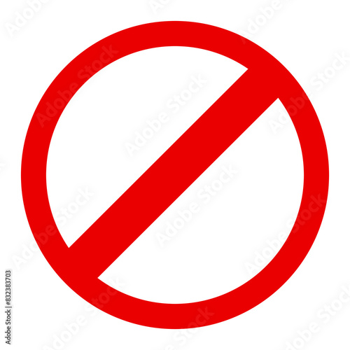 Free Download empty not allowed sign on transparent isolated png background, crossed out red circle. For design, banner, template, layout,  thumbnail, social media, YouTube - GFXLoad
