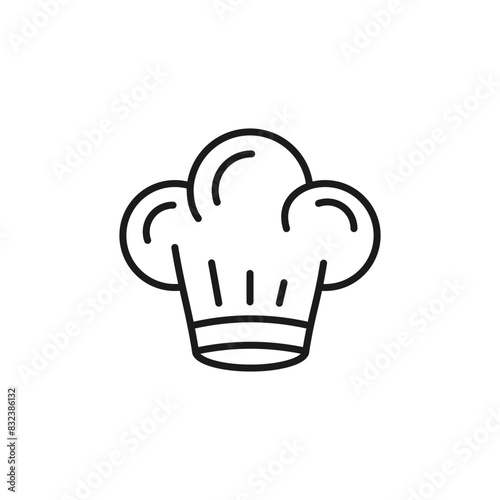 Chef hat icon. Simple chef hat icon for social media, app, and web design. Vector illustration photo