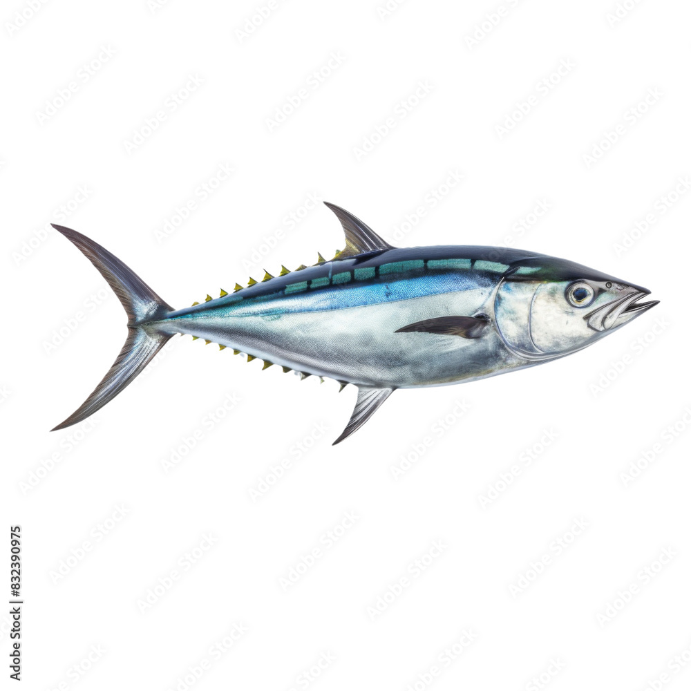 Fish Atlantic bonito isolated on transparent or white background Fish Atlantic bonito isolated on transparent or white background