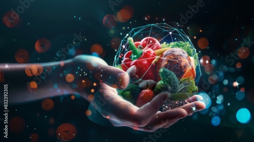 innovation concept of food technology photo