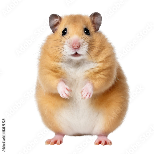 Hamster isolated on transparent or white background
