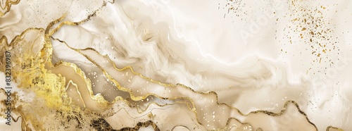 An elegant, gold and marble background with luxurious textures.