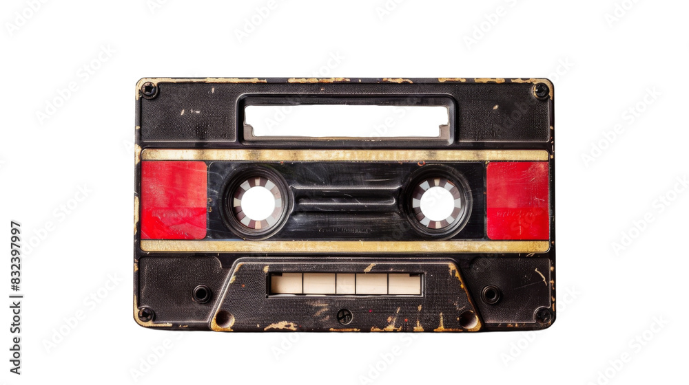 Naklejka premium Old radio cassette