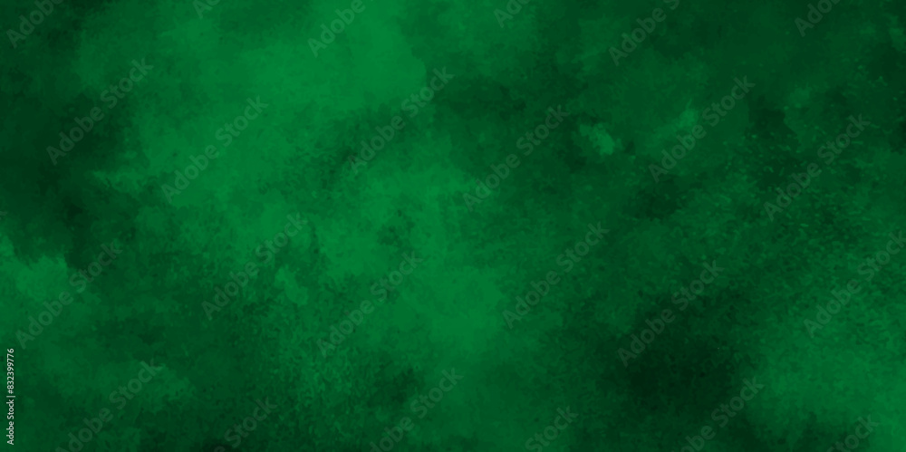Fototapeta premium Abstract painted artistic grunge horizontal design with forest green, blackjack or for a pool. Seamless vector pattern.Green dark background, texture paper