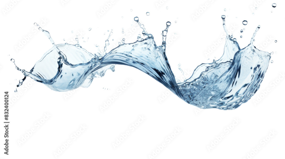 Obraz premium Water splash, Transparent background or PNG file