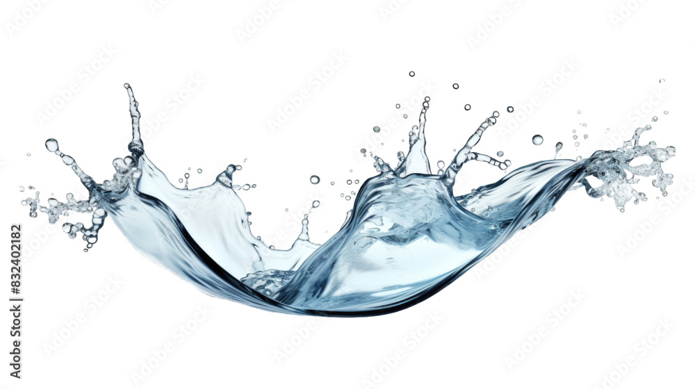 Obraz premium Water splash, Transparent background or PNG file