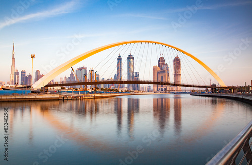 Tolerance Bridge in Dubai, United Arab Emirates, Middle East photo