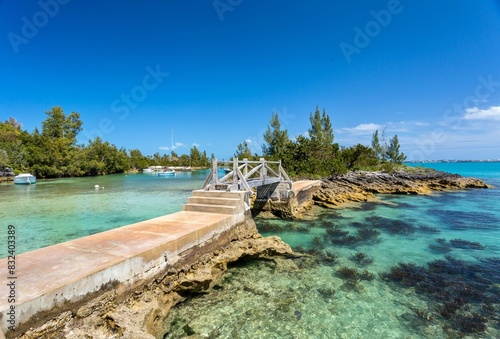 Footbridge from Ireland Island to Hospital Island, Sandys, Bermuda, North Atlantic photo