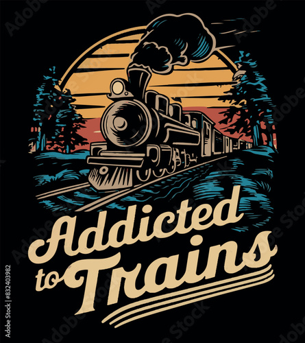 addicted to trains.