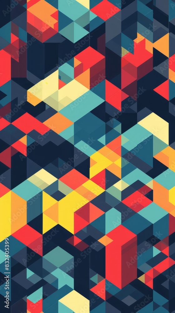 isometric abstract pattern