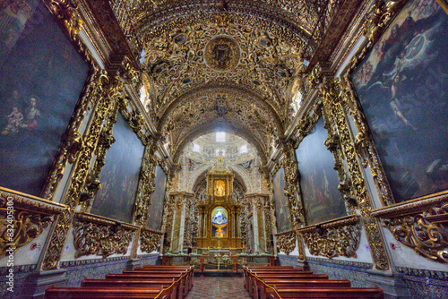 Nave and Apse, Chapel of the Rosario, 1690, Santo Domingo Church, Historic Center, UNESCO World Heritage Site, Puebla, Puebla State photo