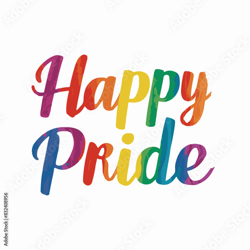 happy pride month in vector
