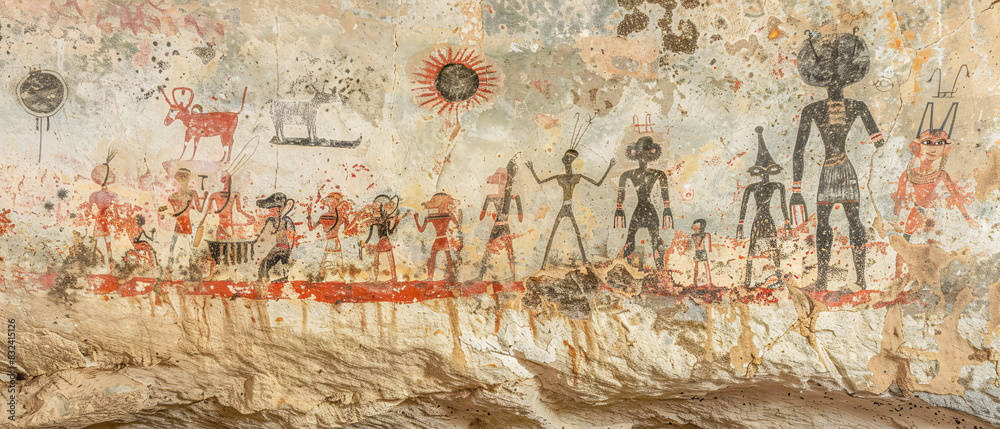 Ancient Cave Art Depicting Alien-like Figures Intricate Rock Paintings Showcasing Mysterious Anthropomorphic Creatures in a Historic Archaeological Setting Wallpaper Digital Art Poster Brainstorming Ancient Cave Art Depicting Alien-like Figures Intricate Rock Paintings Showcasing Mysterious Anthropomorphic Creatures in a Historic Archaeological Setting Wallpaper Digital Art Poster Brainstorming