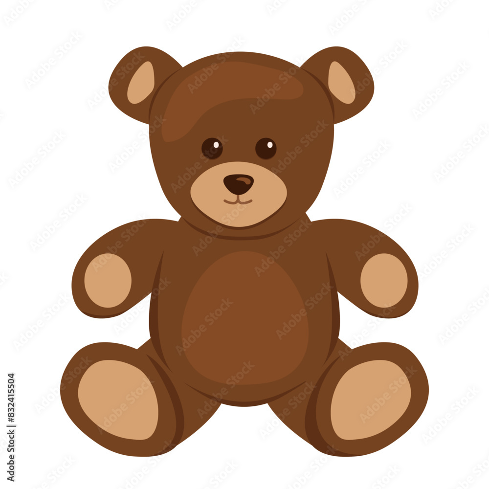 teddy bear toy- vector illustration teddy bear toy- vector illustration