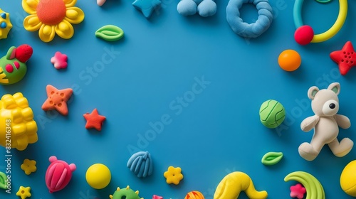 Vibrant nursery backdrop for imaginative play © patcharida