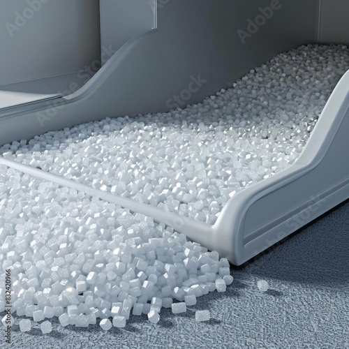 3D model of Dustfree and lowtracking crystal litters for less mess photo