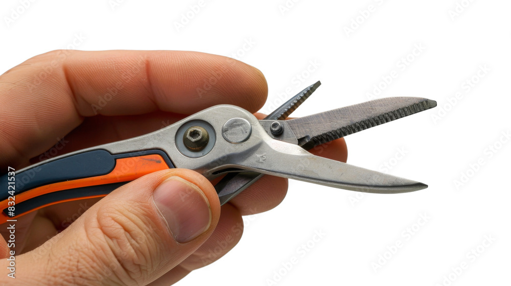 Manual technical instrument in craftsman's hand, pliers, tool quality craftsmanship and technical work Manual technical instrument in craftsman's hand, pliers, tool quality craftsmanship and technical work