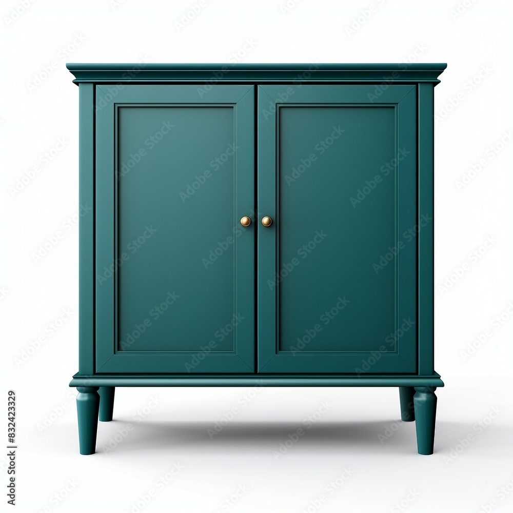 blue cabinet isolated on white background blue cabinet isolated on white background