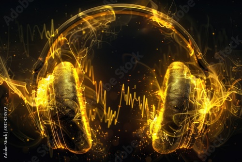 High-Tech Headphones and Music Visualization