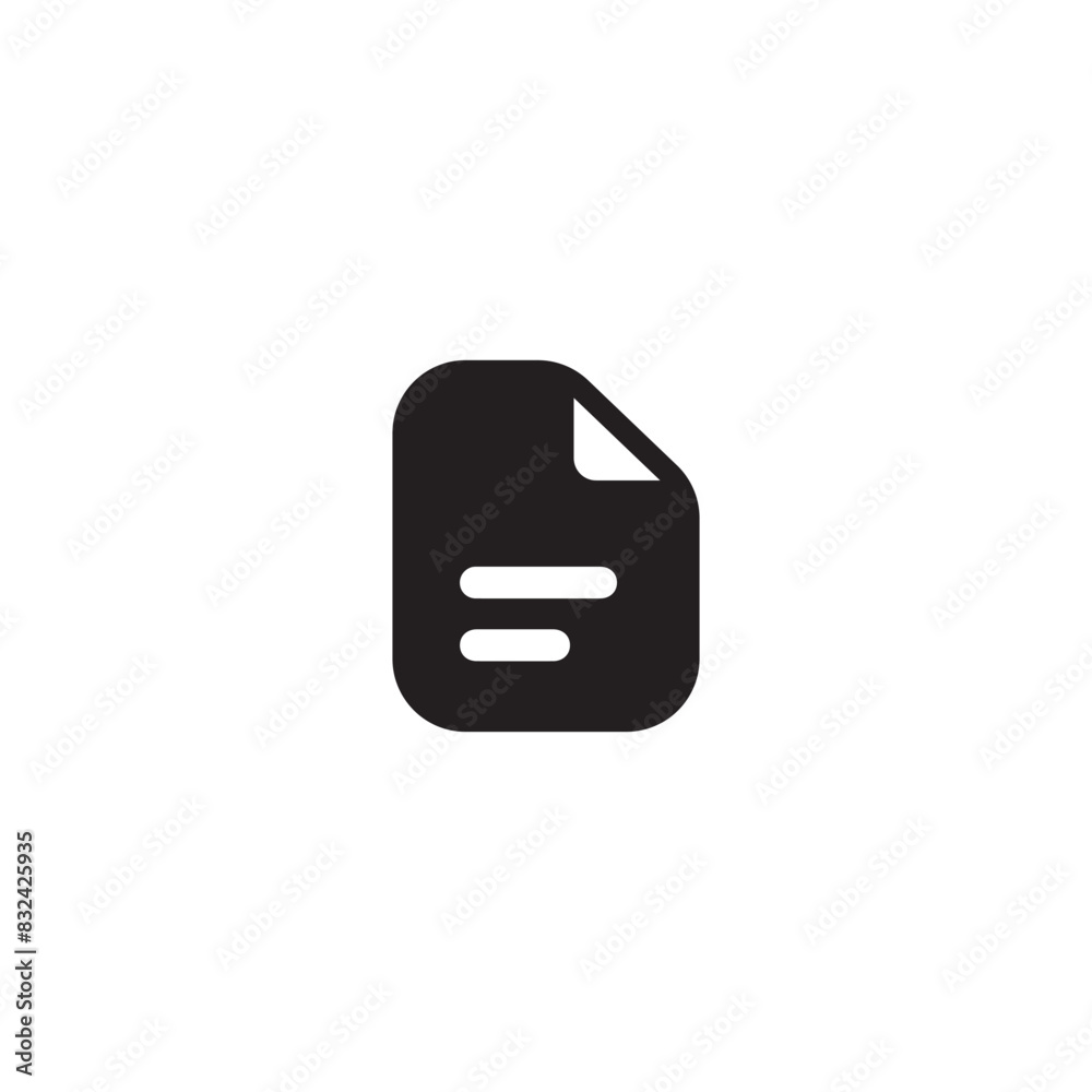Document vector icon vector illustration. Isolated illustration for graphic and web design. Editable stroke.