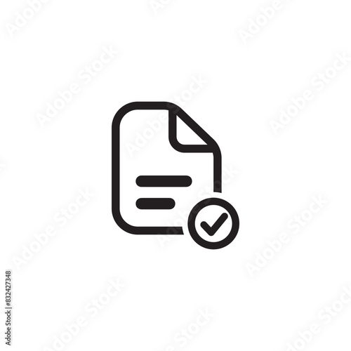 Document vector icon vector illustration. Isolated illustration for graphic and web design. Editable stroke.