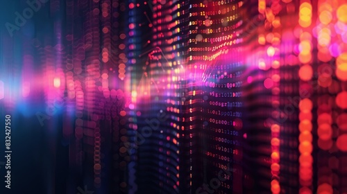 Wallpaper Mural audio AI, digital background and space area for text Torontodigital.ca