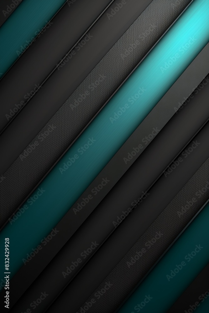 Obraz premium Abstract black and blue geometric background with diagonal stripes, perfect for modern design concepts and presentations.