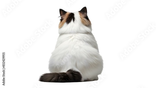 猫の後ろ姿/太った可愛い猫