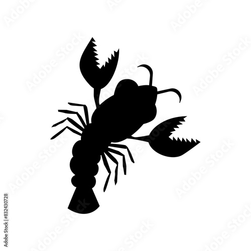 Lobster Icon Flat Vector Design