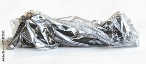Clear Cling Film Isolated on White Background Revealing Its Dicut PNG Style Transparency