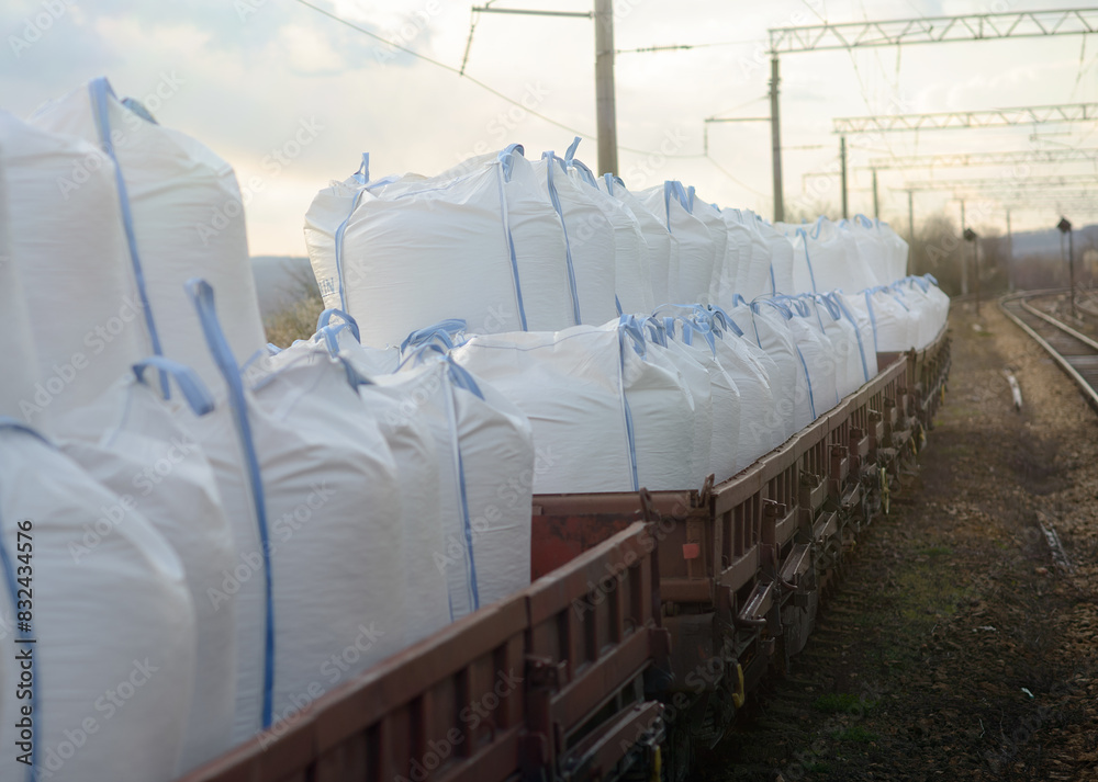 Fototapeta premium Gravel Transportation by Train