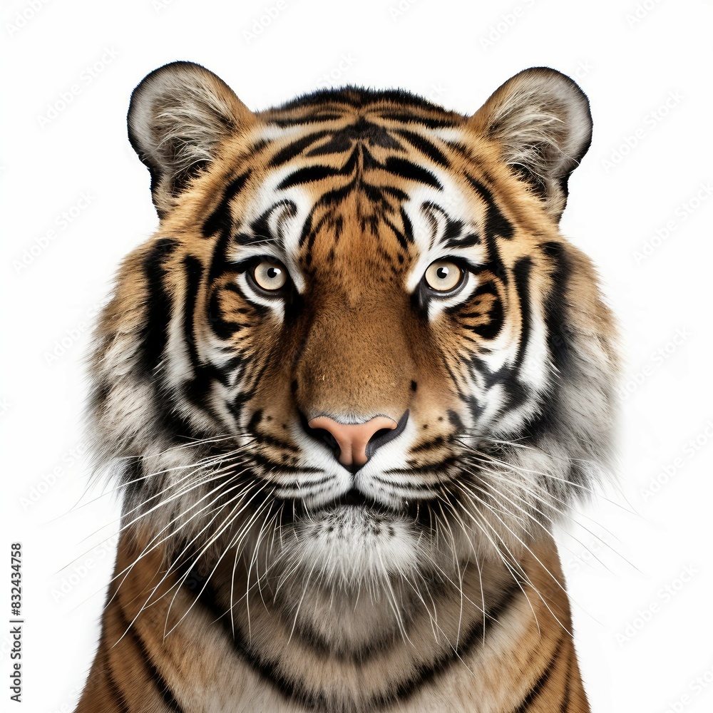 tiger isolated on white background tiger isolated on white background