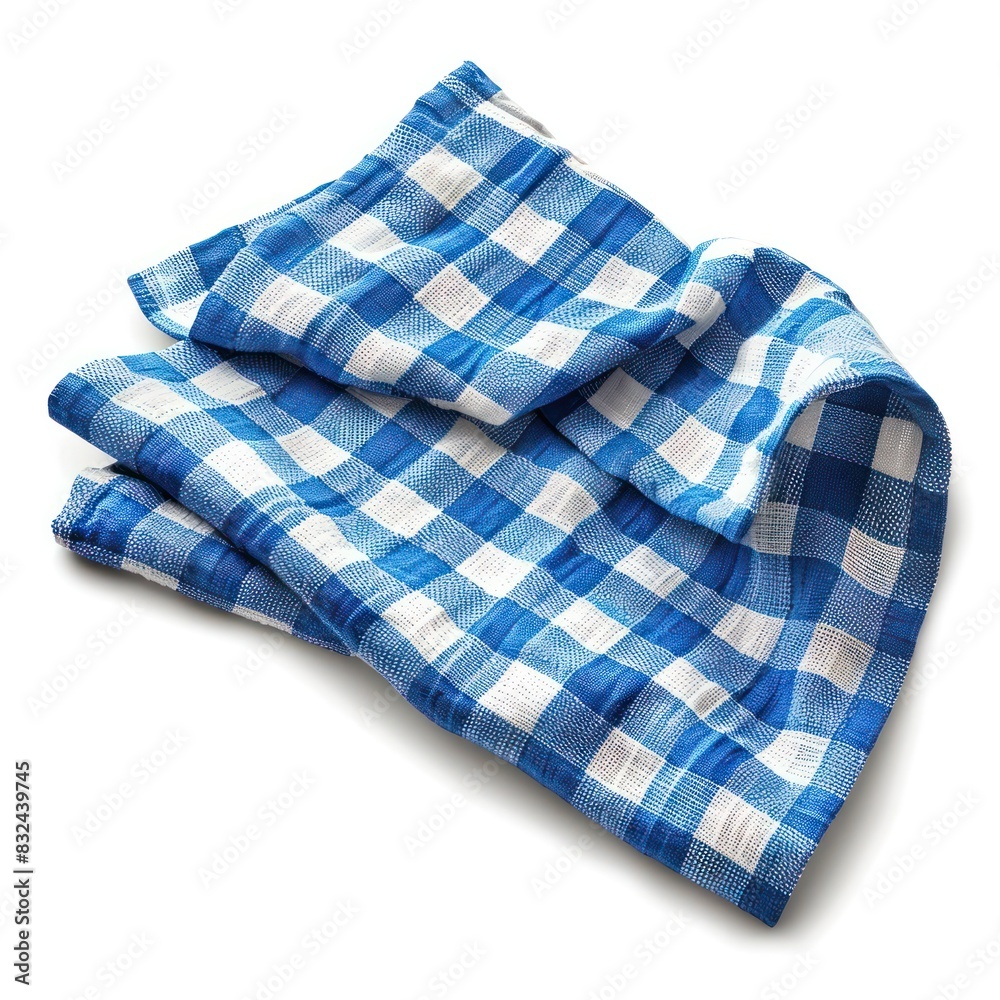 Dicut Dish Towel Isolated on White Background with Natural Light