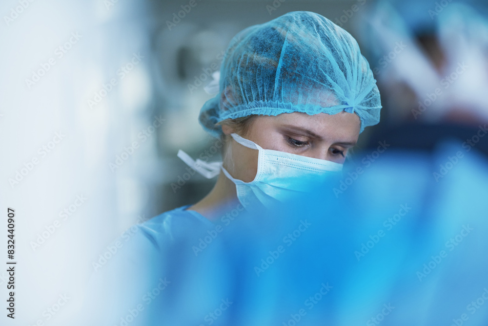 Doctor, surgery and healthcare with surgical procedure, start and PPE for group in theatre in hospital. Medical operation, health insurance and safety gear with surgeon and person in operation clinic Doctor, surgery and healthcare with surgical procedure, start and PPE for group in theatre in hospital. Medical operation, health insurance and safety gear with surgeon and person in operation clinic