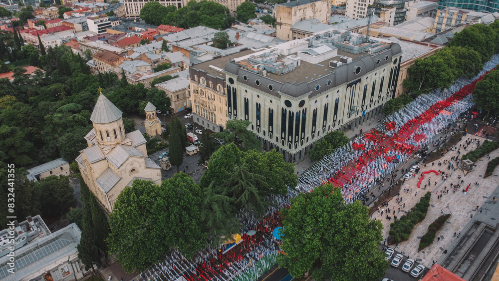 Fototapeta premium independence day of country Georgia