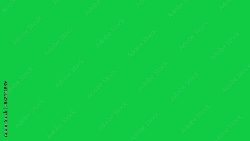 Red first aid cross plus sign icon isolated on green screen background animation video.