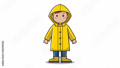 A raincoat shields a person from getting wet in a downpour similar to how insurance can protect against financial risks. The raincoat protects the. Cartoon Vector.