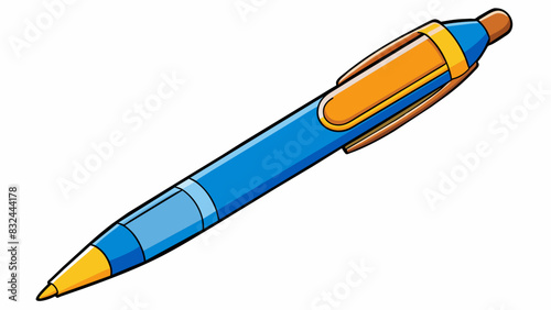 A small flat object that is made of thin flexible material. It is often used for writing or drawing and comes in various colors. It is commonly found. Cartoon Vector.