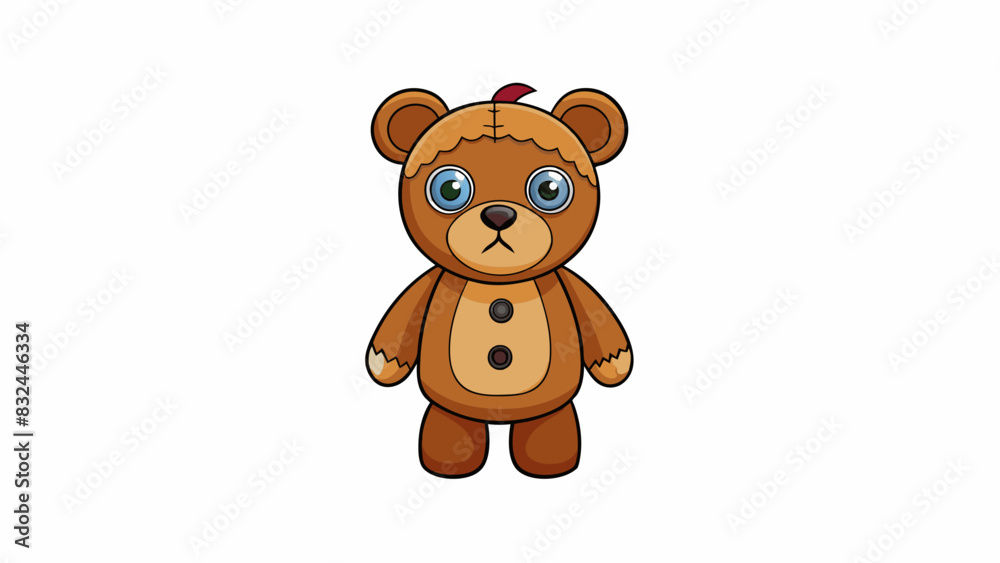 A young girls beloved teddy bear accompanies her on all her adventures its worn fur a testament to the many years they have shared together. Its. Cartoon Vector. A young girls beloved teddy bear accompanies her on all her adventures its worn fur a testament to the many years they have shared together. Its. Cartoon Vector.