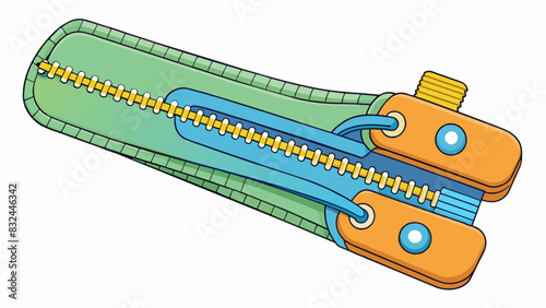 A zipper mechanism The zipper mechanism is composed of two interlocking sets of teeth one attached to fabric and the other to a slider. When the. Cartoon Vector.