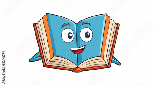 An open book with a blank cover representing the moral value of responsibility. The lack of a title or author signifies the importance of taking. Cartoon Vector.