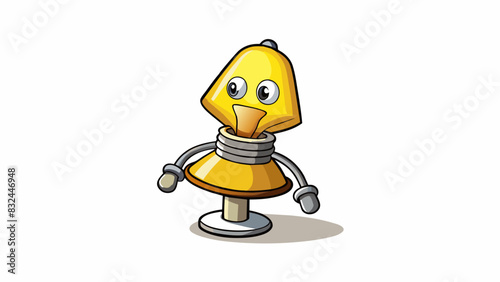 As I turned on the lamp I realized that the lightbulb needed to be changed. The dull yellow light struggled to illuminate the room casting shadows in. Cartoon Vector.