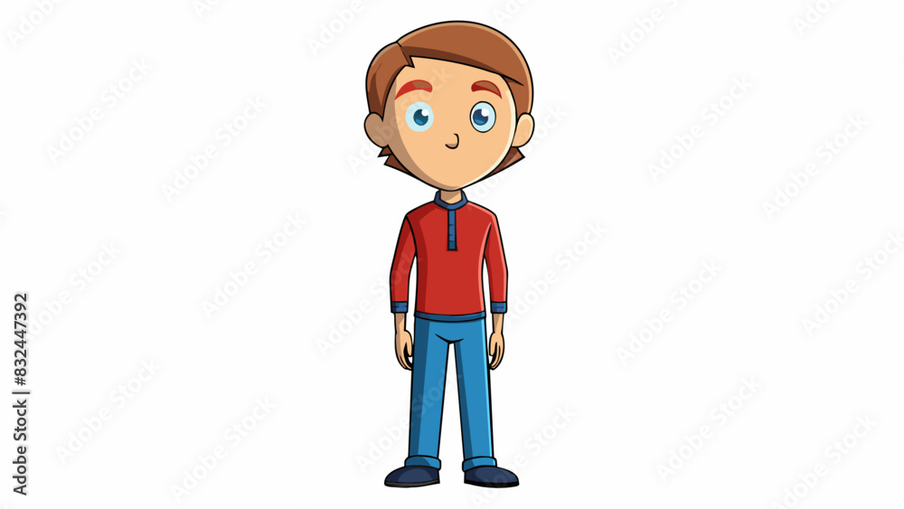 Conducting oneself with dignity and grace A person stands tall with their head held high and shoulders back. They speak calmly and clearly maintaining. Cartoon Vector.
