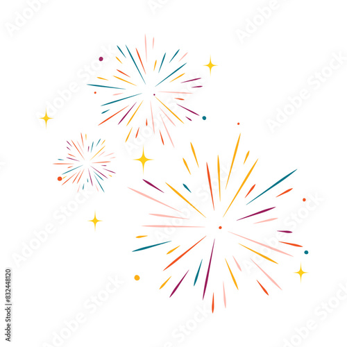 Sparkling fireworks decoration to celebrate the ThaiLand festival. Festival "Chiang Mai"