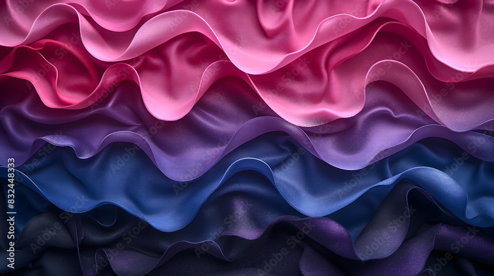 Obraz premium Mesmerizing Abstract Waves in a Vibrant Color Shift