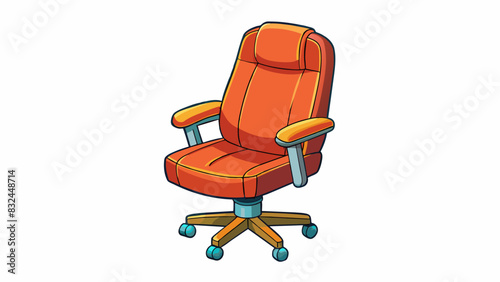 Objective To design a comfortable and ergonomic office chair.. Cartoon Vector.