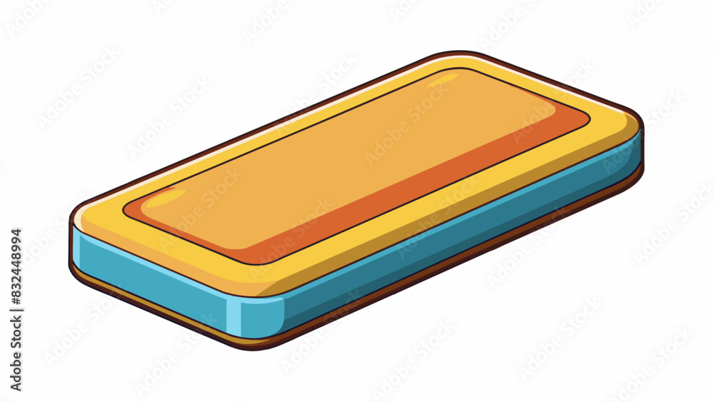 Rummaging through my desk drawer my hand closed around a small rectangular object with a smooth glossy surface. Describing the objects shape and. Cartoon Vector.