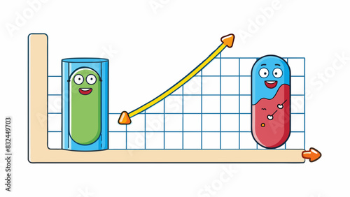 The data collected from the experiment consistently showed a decrease in temperature as the pressure increased indicating a definite inverse. Cartoon Vector.